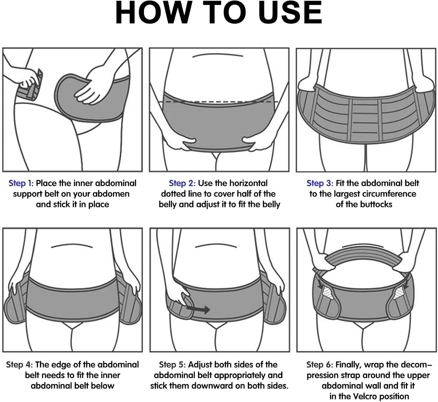 3 in 1 Belly support belt