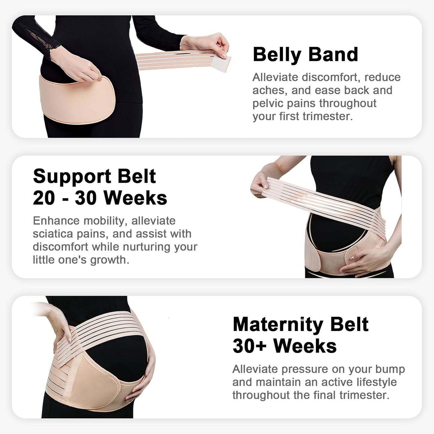 3 in 1 Belly support belt