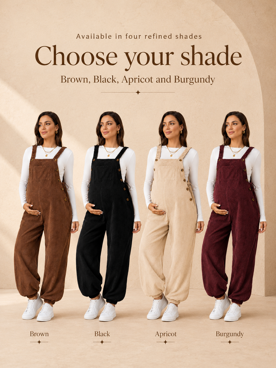 Bellevie Corduroy Everyday Bump Overalls