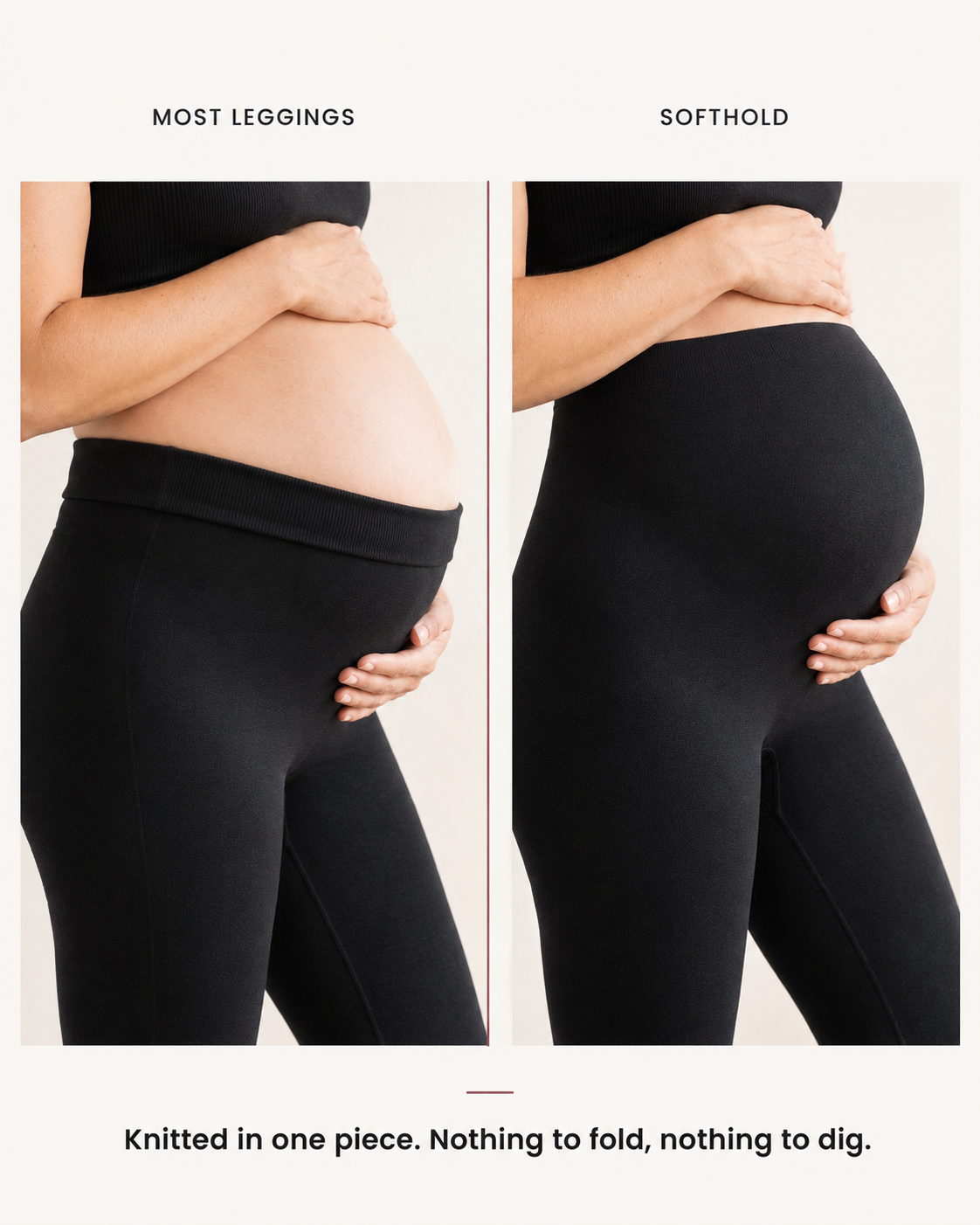 BelleVie SoftHold™ Over-Bump Maternity Leggings