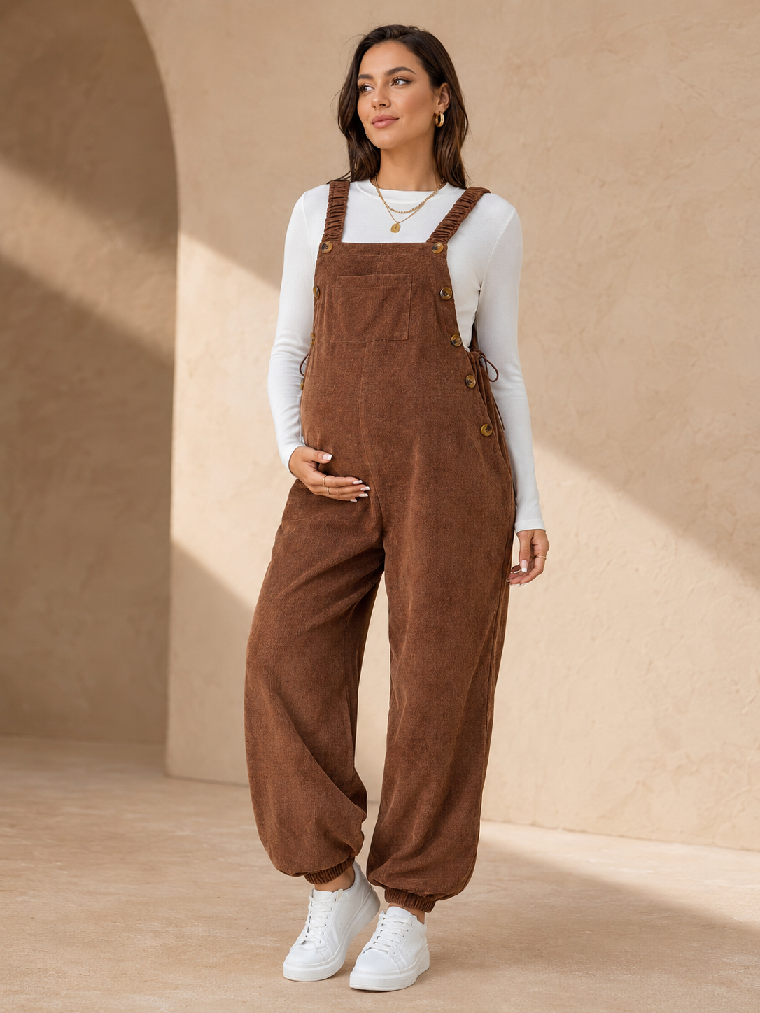 Bellevie Corduroy Maternity Overalls – The BelleVie London