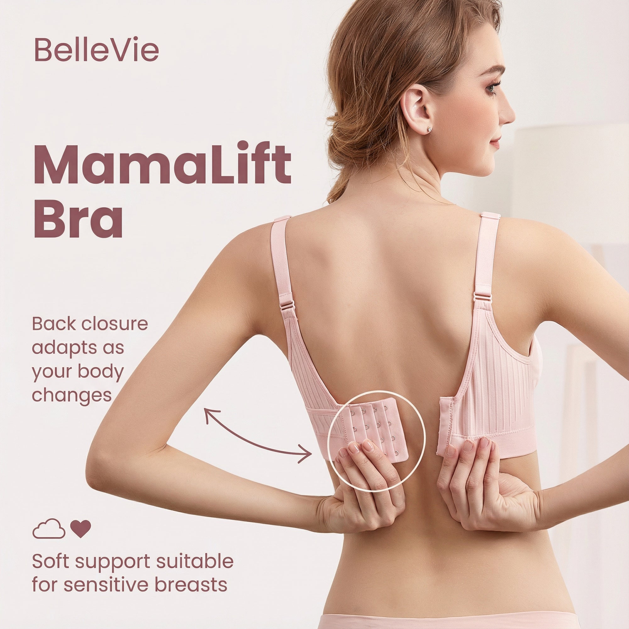 BelleVie MamaLift Bra - Maternity and Nursing Bra
