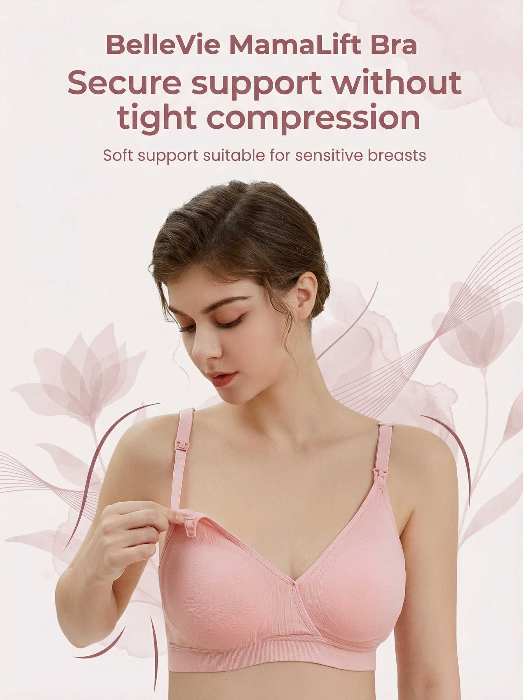 BelleVie MamaLift Bra - Maternity and Nursing Bra