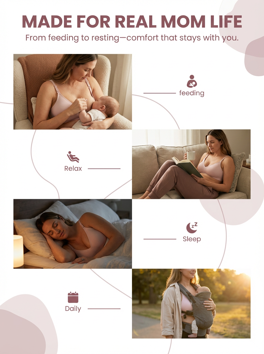 BelleVie MamaLift Bra - Maternity and Nursing Bra