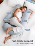 BelleVie J- Shaped Premium Maternity Pillow