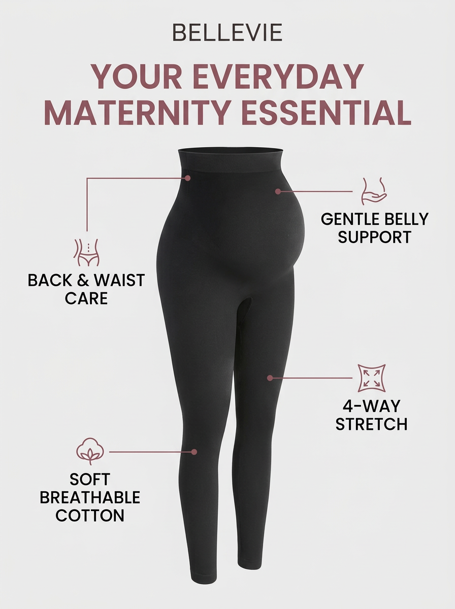 Bellevie Essential High-Waist Maternity Leggings