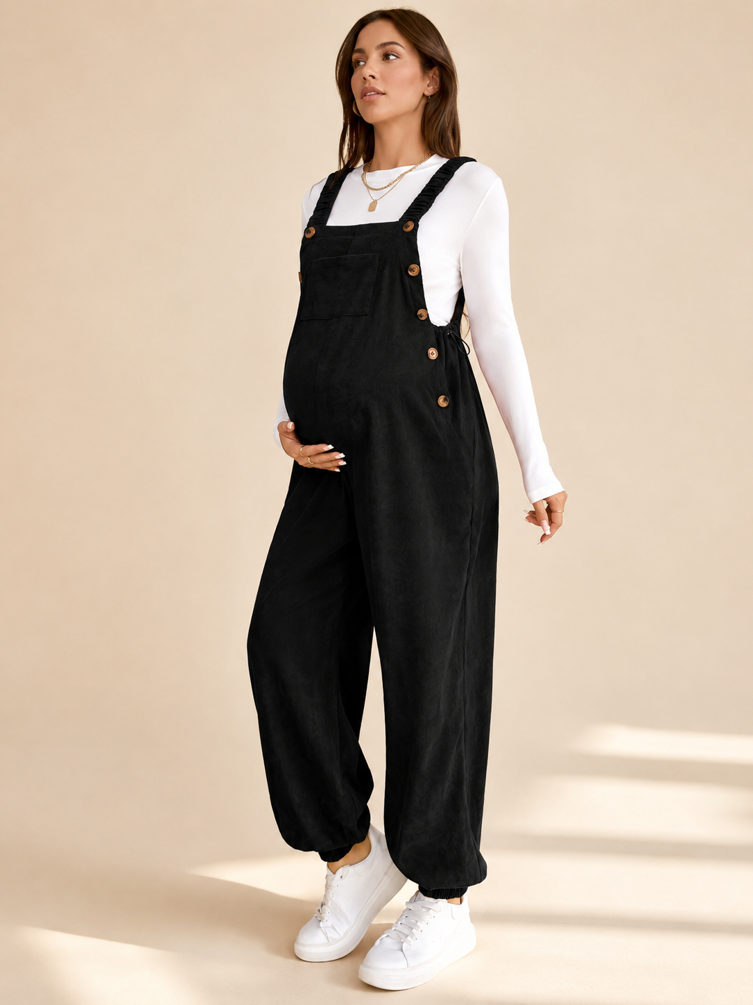Bellevie Corduroy Everyday Bump Overalls