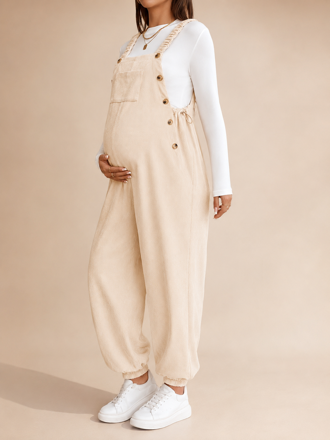 Bellevie Corduroy Everyday Bump Overalls