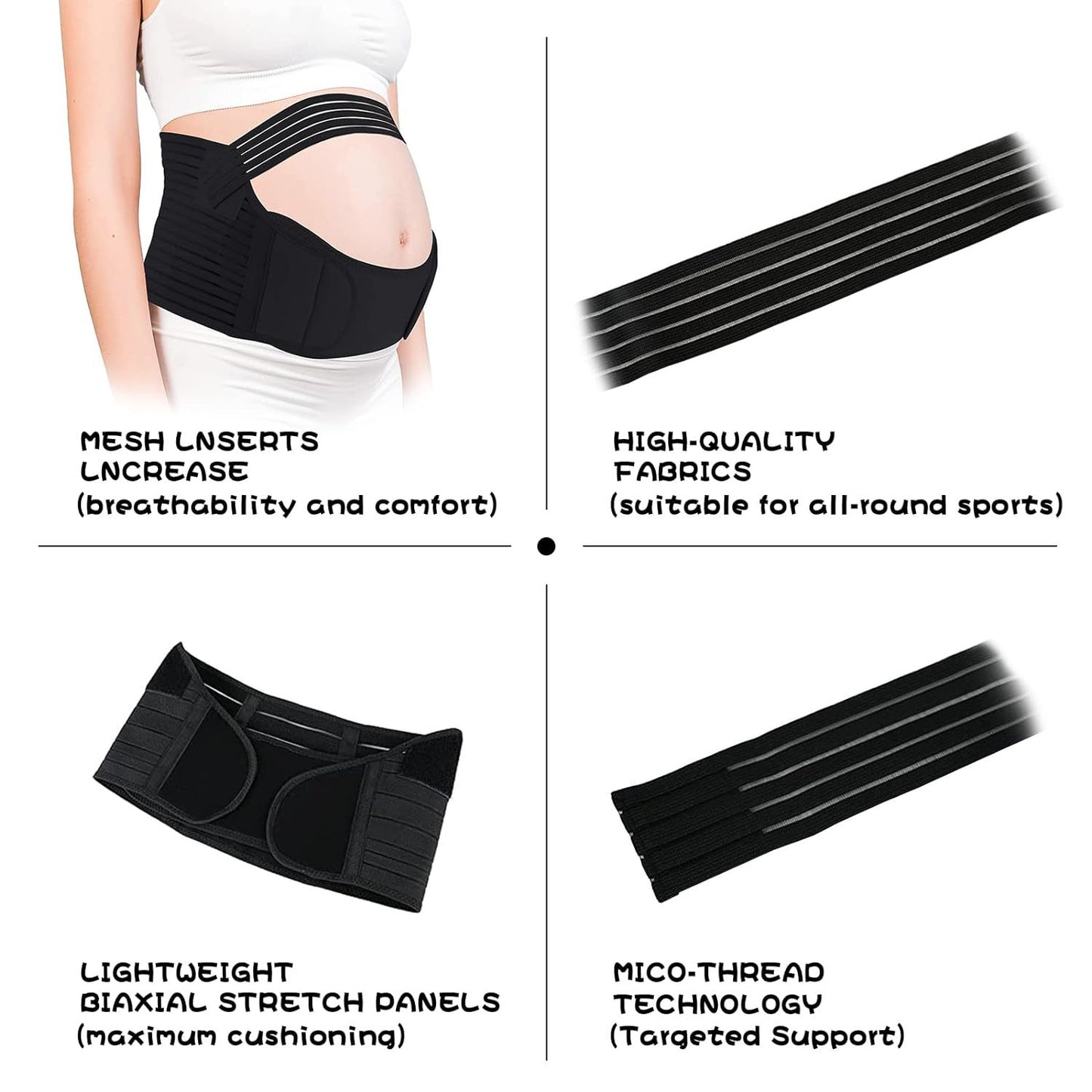 3 in 1 Belly Support Band For all Trimesters