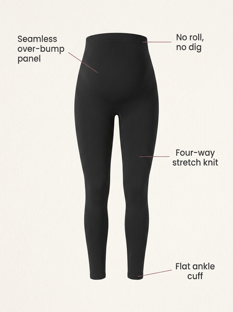 BelleVie SoftHold™ Over-Bump Maternity Leggings