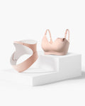 Pregnancy Comfort Bundle: Ergonest Belly Band and MamaLift Bra Nursing Bra - Nude Color