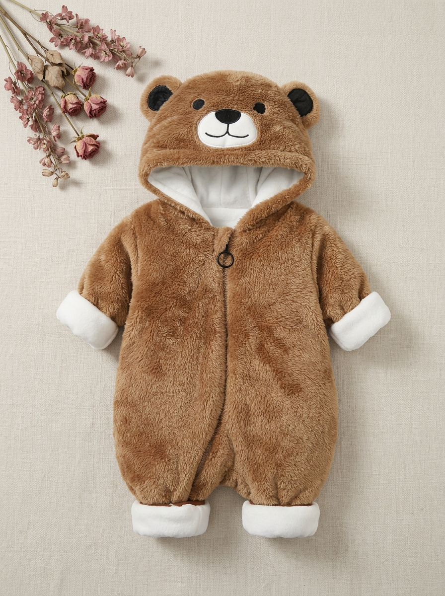 The Bellevie Snuggle Bear Winter Onesie