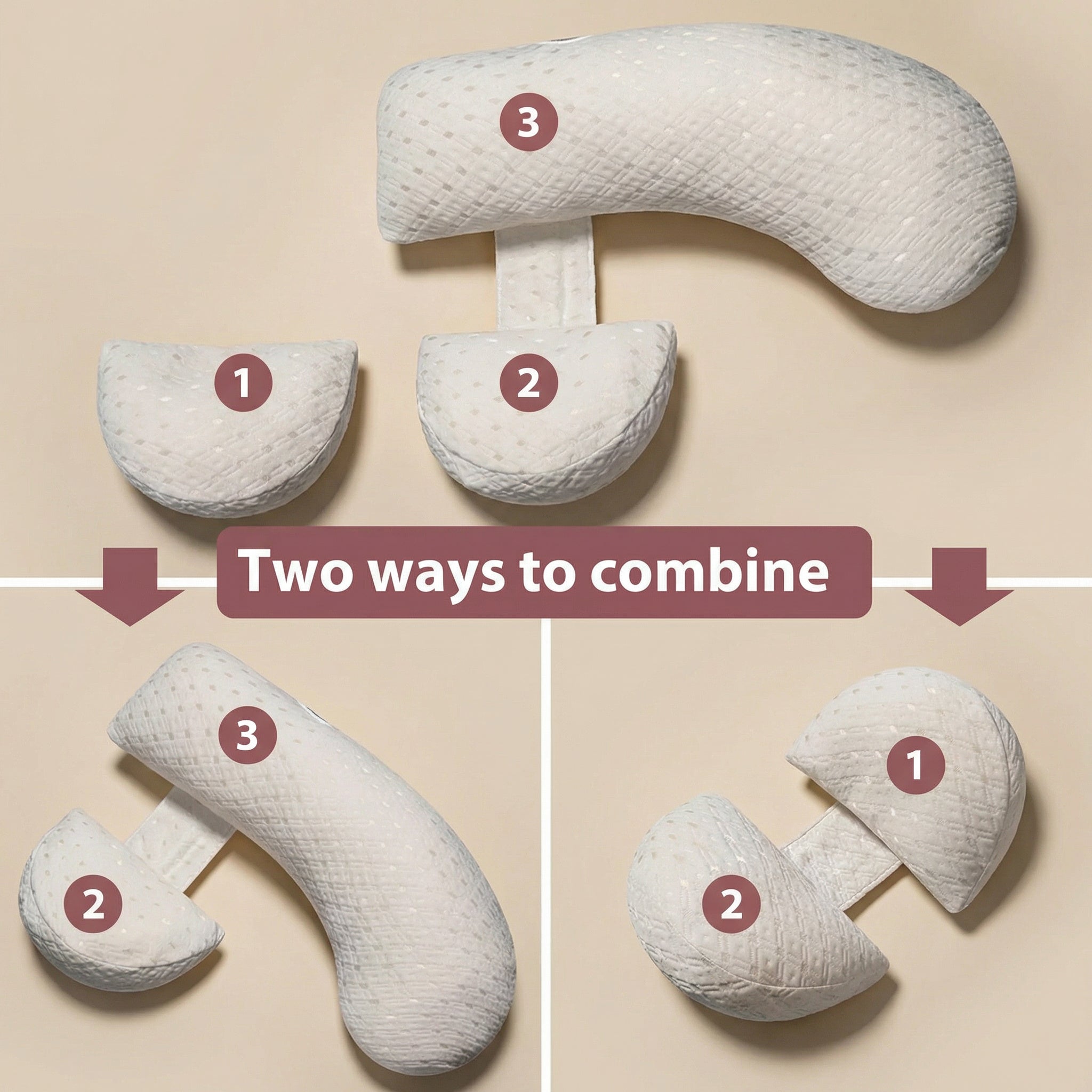 BelleVie CloudNest™ Comfort Split Pillow