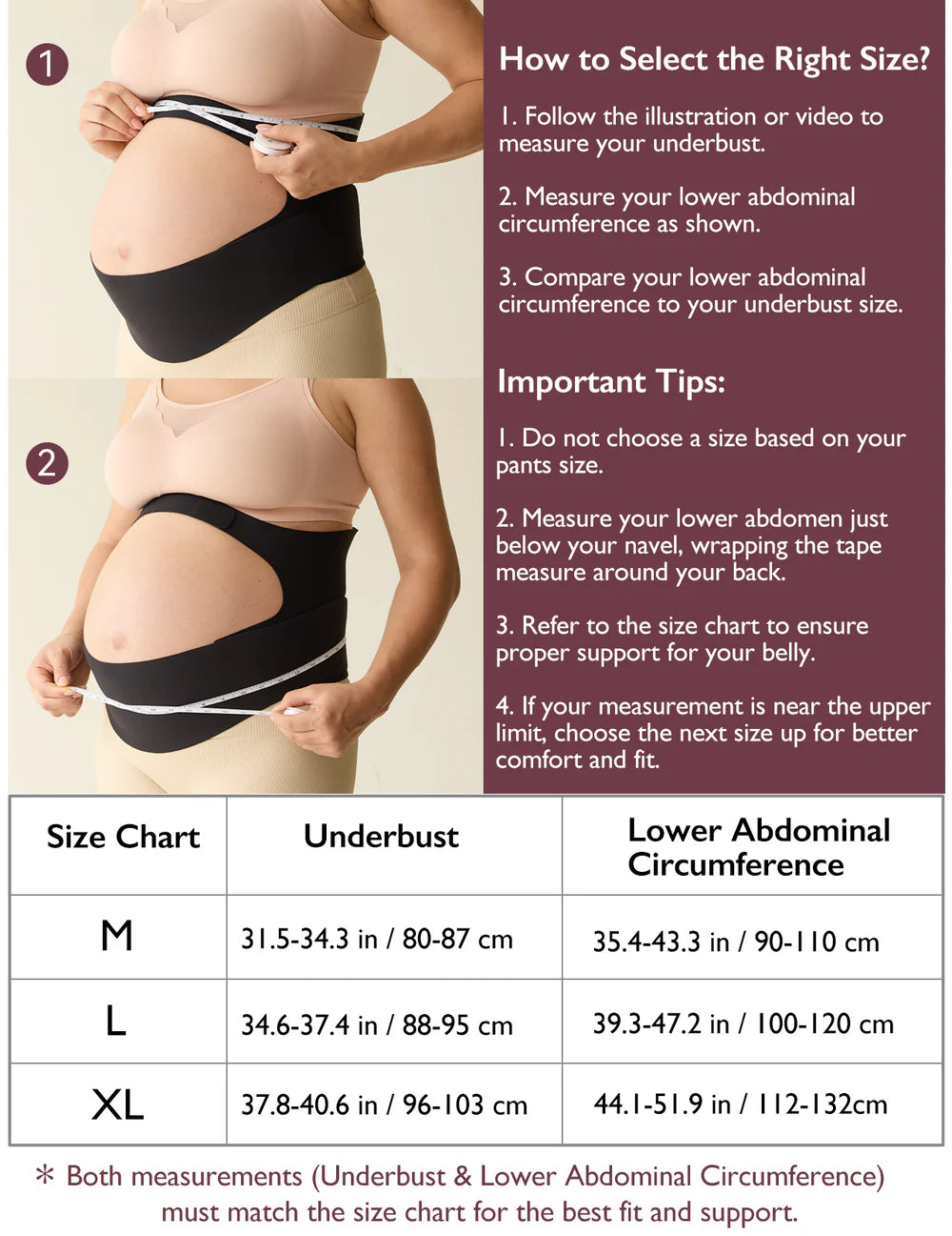 Pregnancy Comfort Bundle: Ergonest Belly Band and MamaLift Bra Nursing Bra - Nude Color