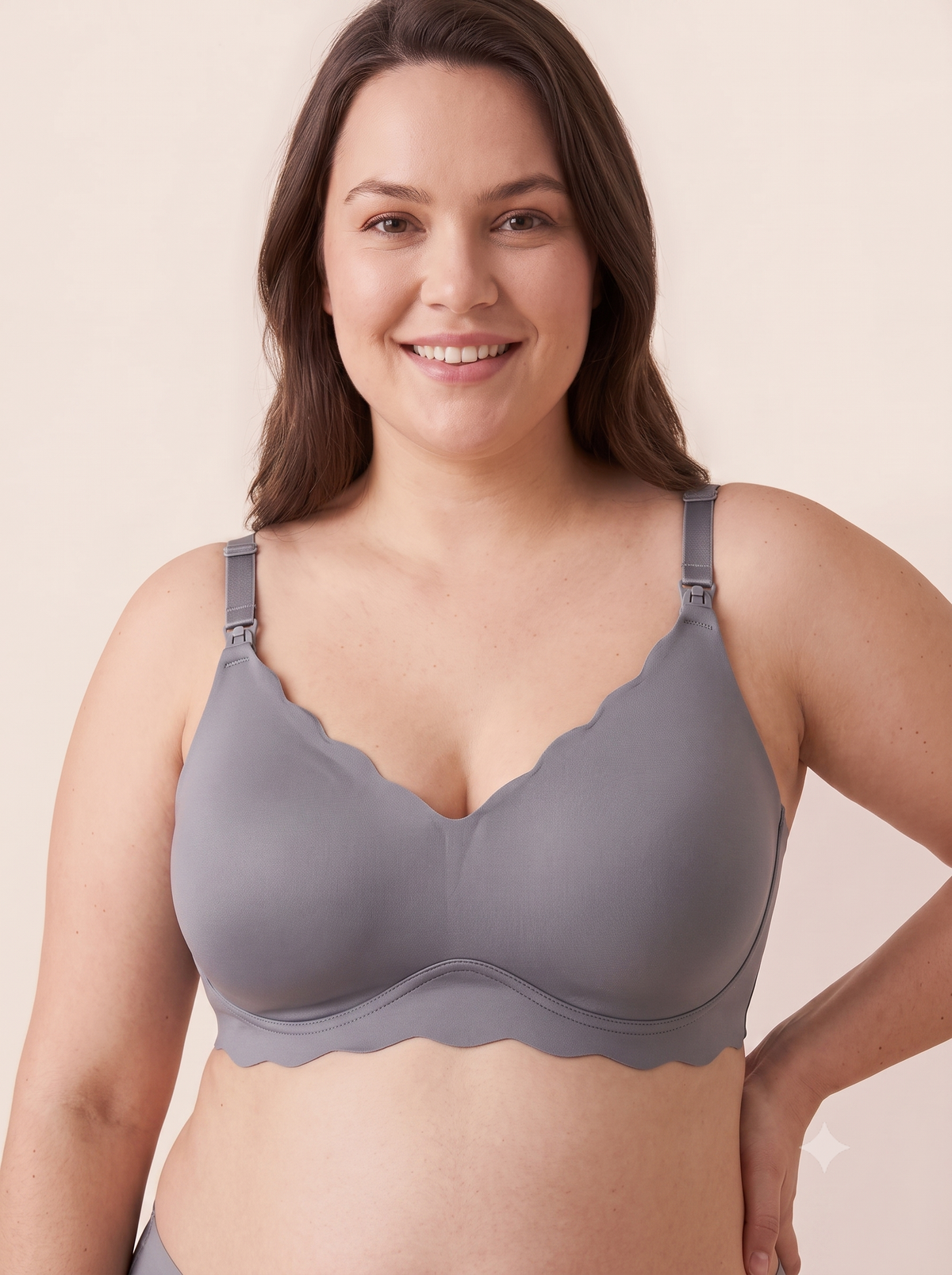 BelleVie DreamFeed Seamless Jelly Nursing Bra | Wireless Full-Cup Support, Pregnancy to Breastfeeding