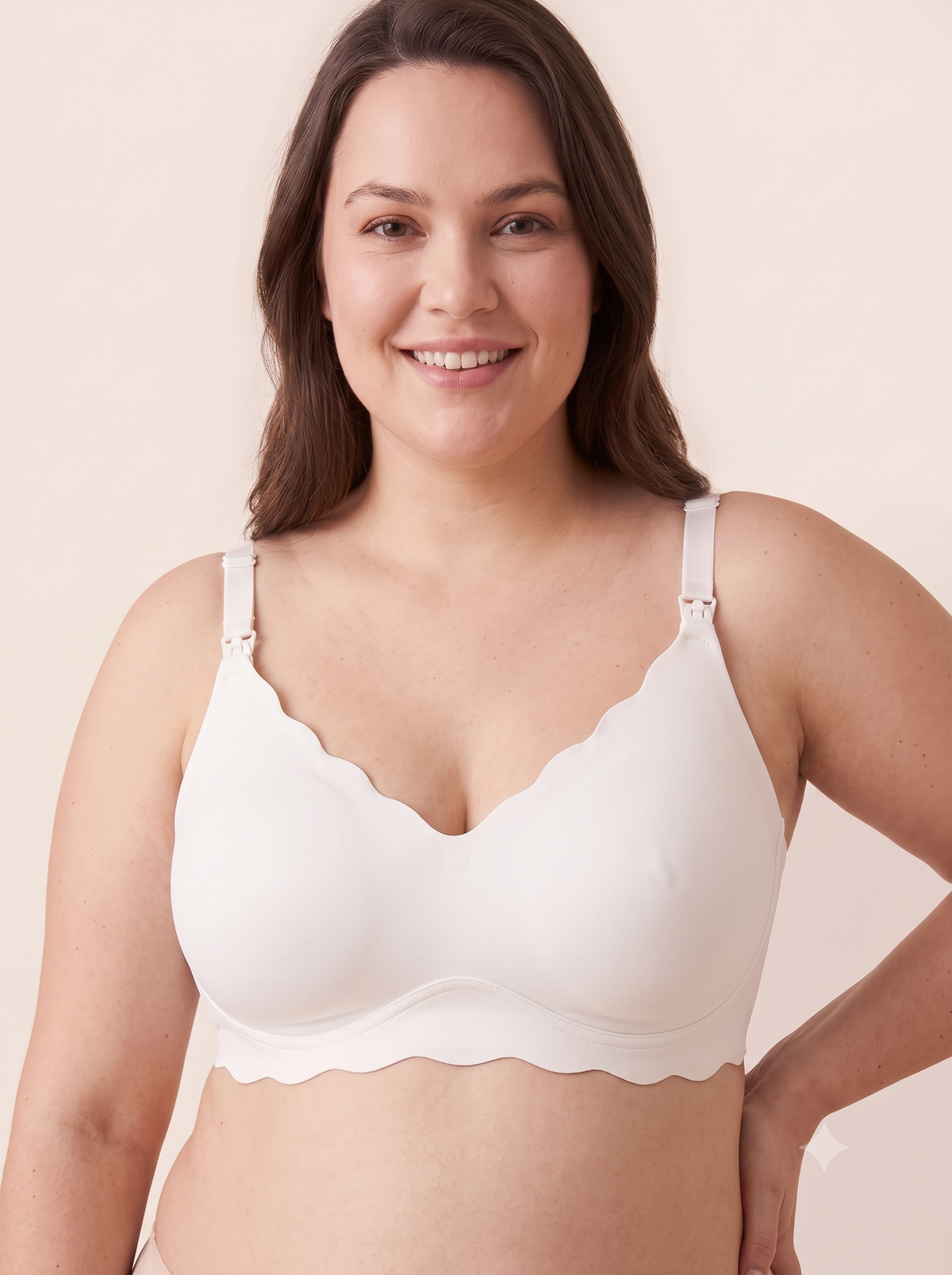 BelleVie DreamFeed Seamless Jelly Nursing Bra | Wireless Full-Cup Support, Pregnancy to Breastfeeding