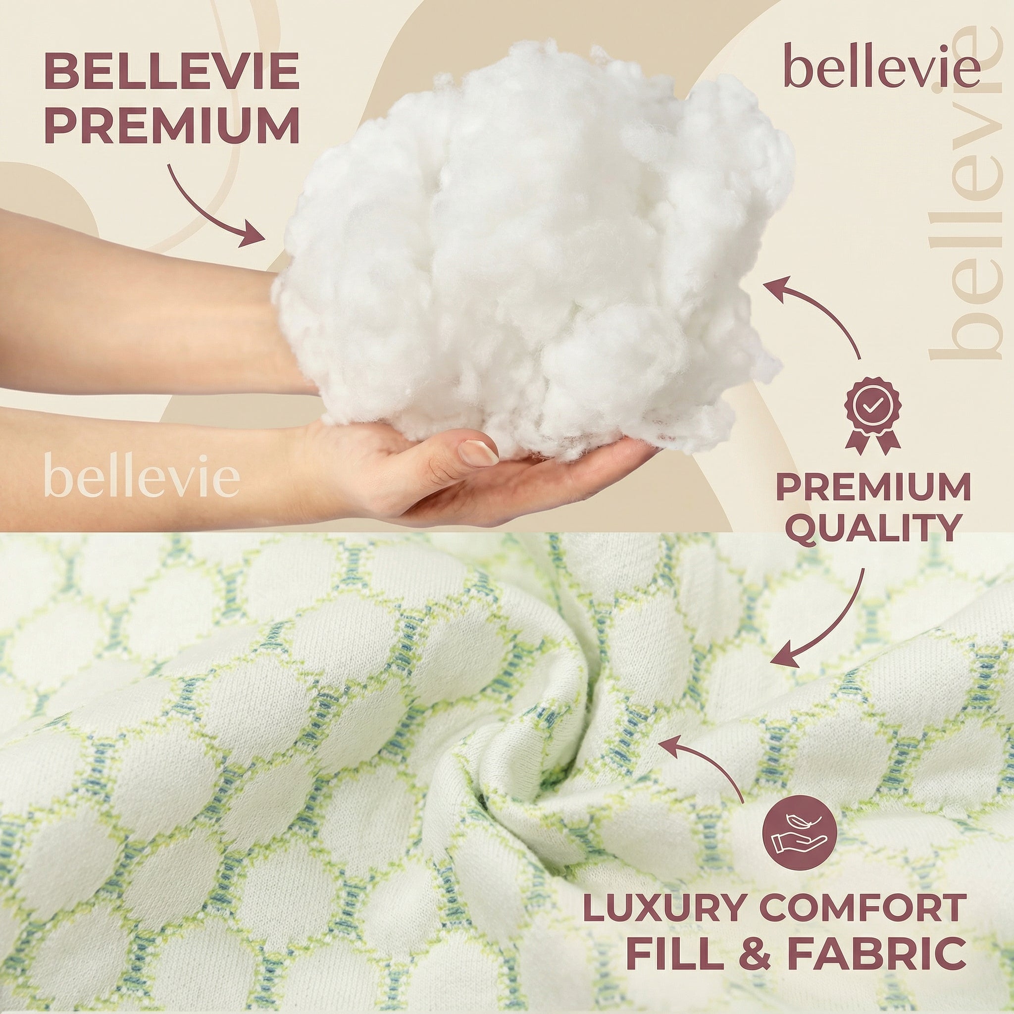 BelleVie CloudNest™ Comfort Split Pillow