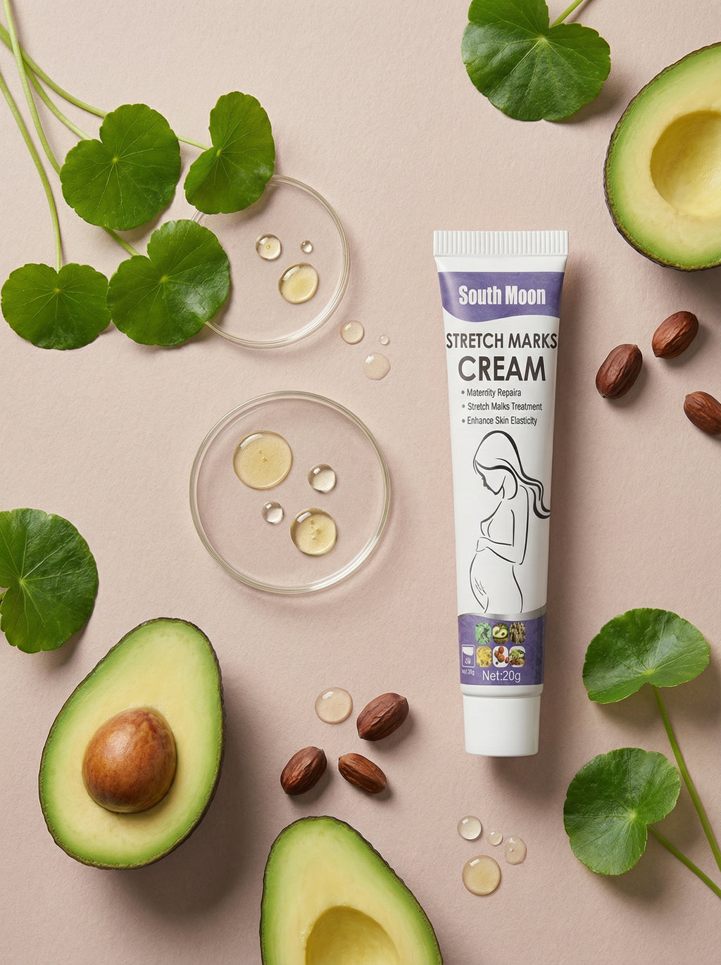 The BelleVie South Moon Pregnancy & Postpartum Skin Firming & Hydration Body Cream