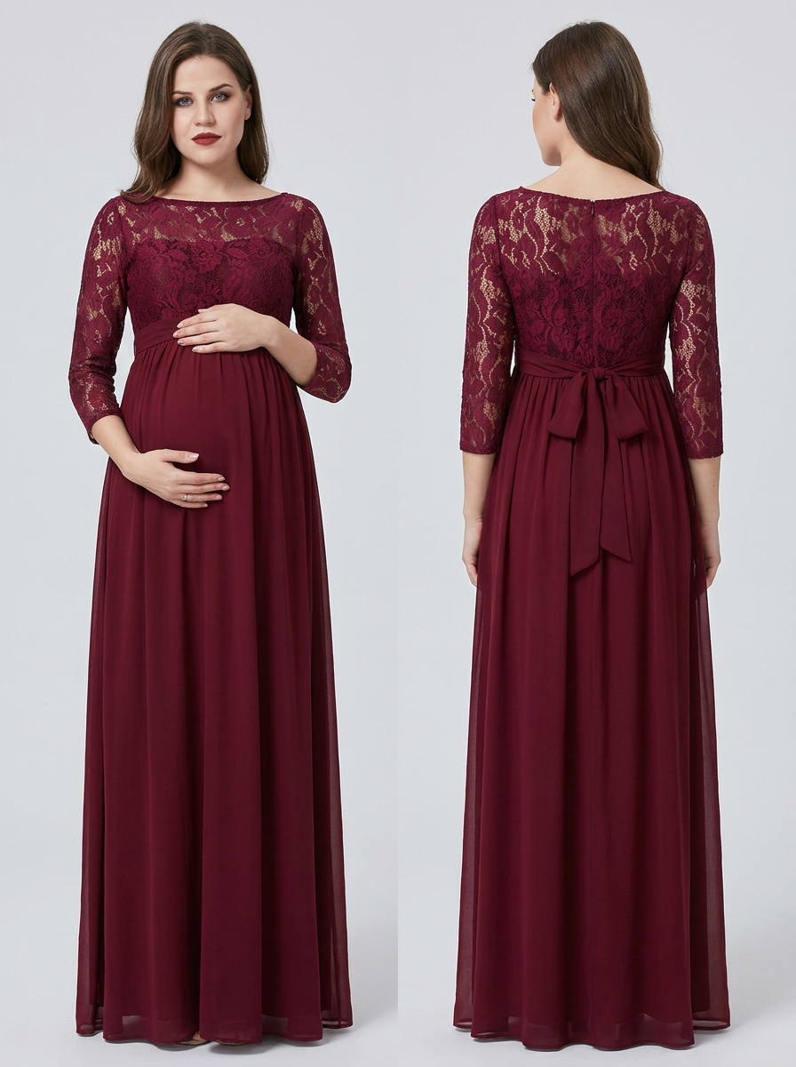 Bellevie Grace™ Lace Maternity Maxi Dress