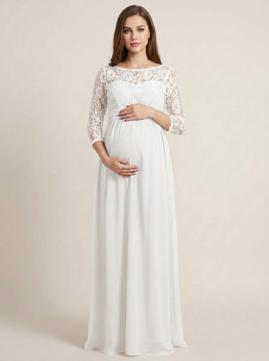 Bellevie Grace™ Lace Maternity Maxi Dress