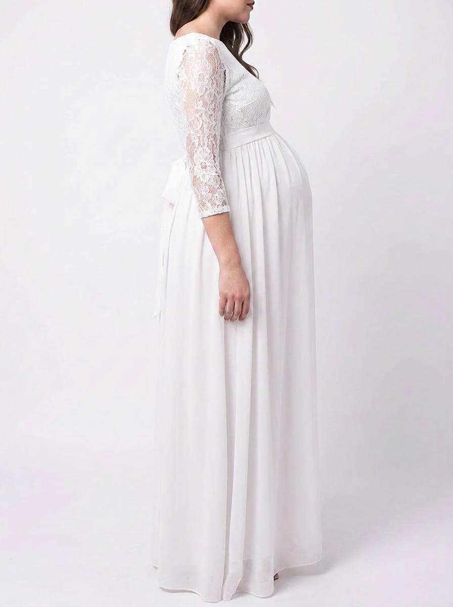 Bellevie Grace™ Lace Maternity Maxi Dress