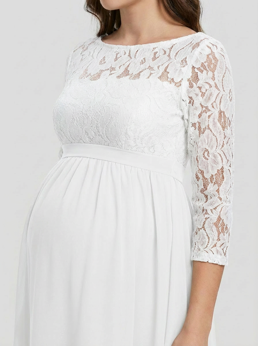 Bellevie Grace™ Lace Maternity Maxi Dress