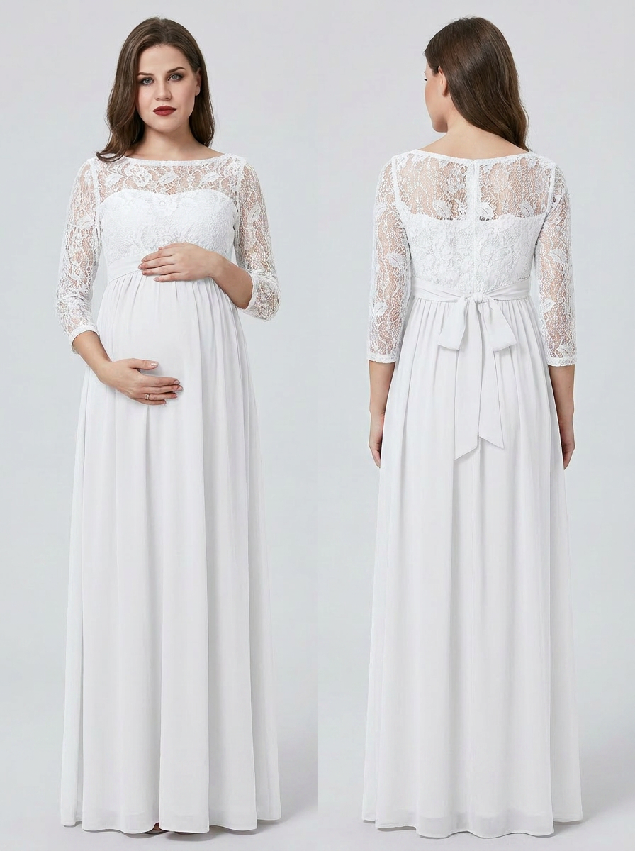 Bellevie Grace™ Lace Maternity Maxi Dress