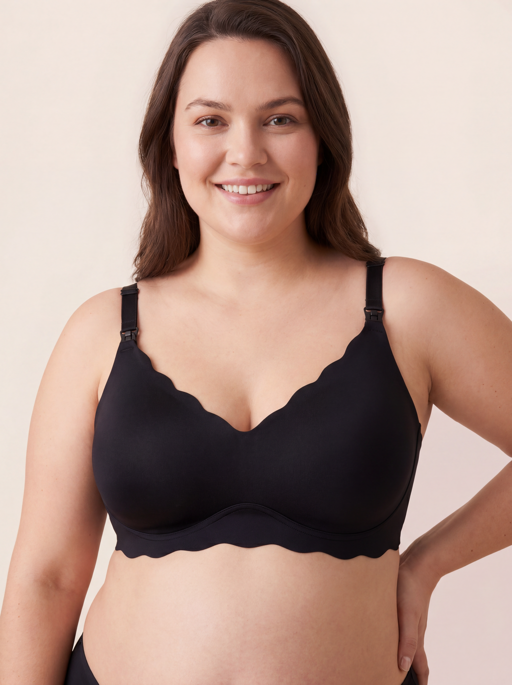 BelleVie DreamFeed Seamless Jelly Nursing Bra | Wireless Full-Cup Support, Pregnancy to Breastfeeding