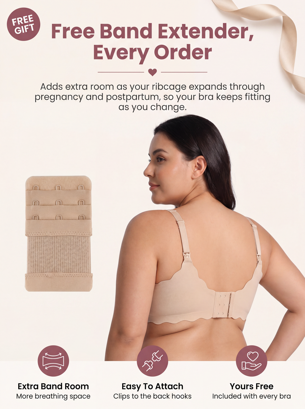 BelleVie DreamFeed Seamless Jelly Nursing Bra | Wireless Full-Cup Support, Pregnancy to Breastfeeding